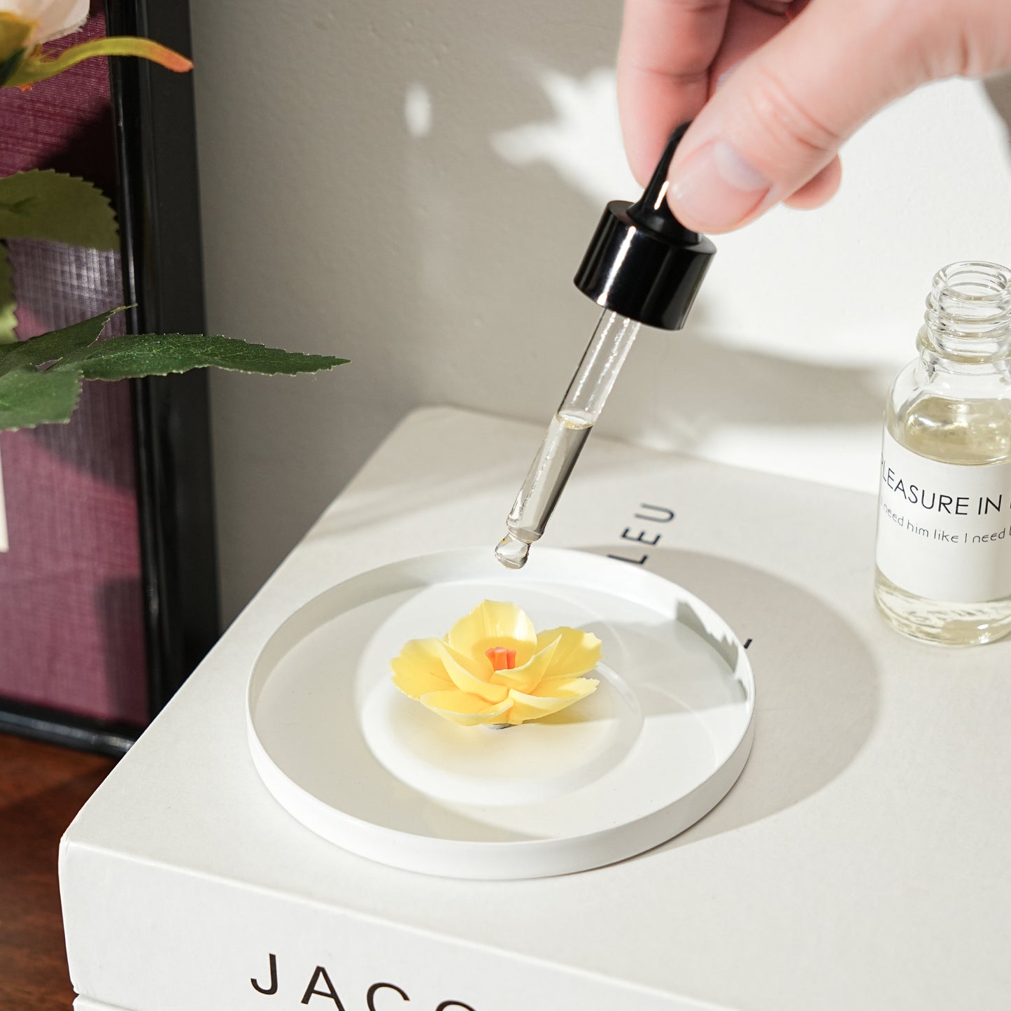 Handmade Ceramic Yellow Plum Blossom Diffuser