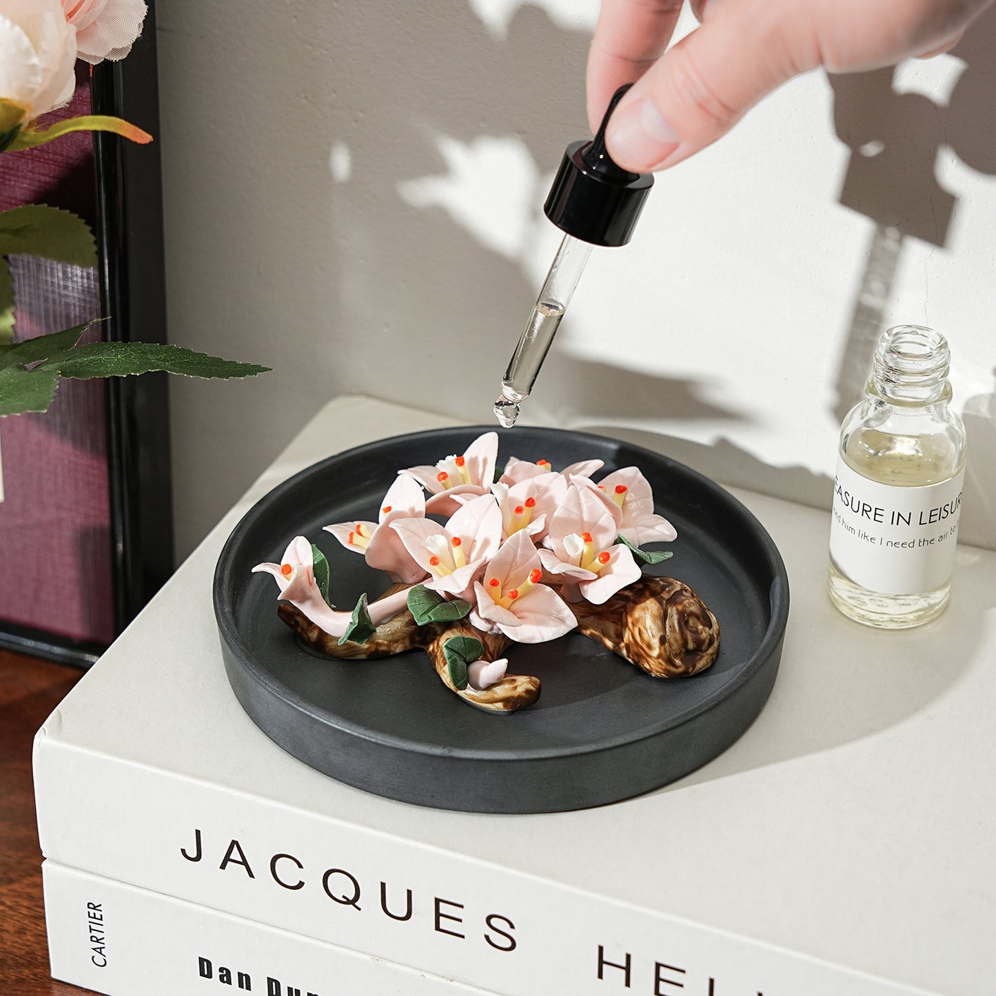 Handmade Ceramic Bougainvillea Diffuser