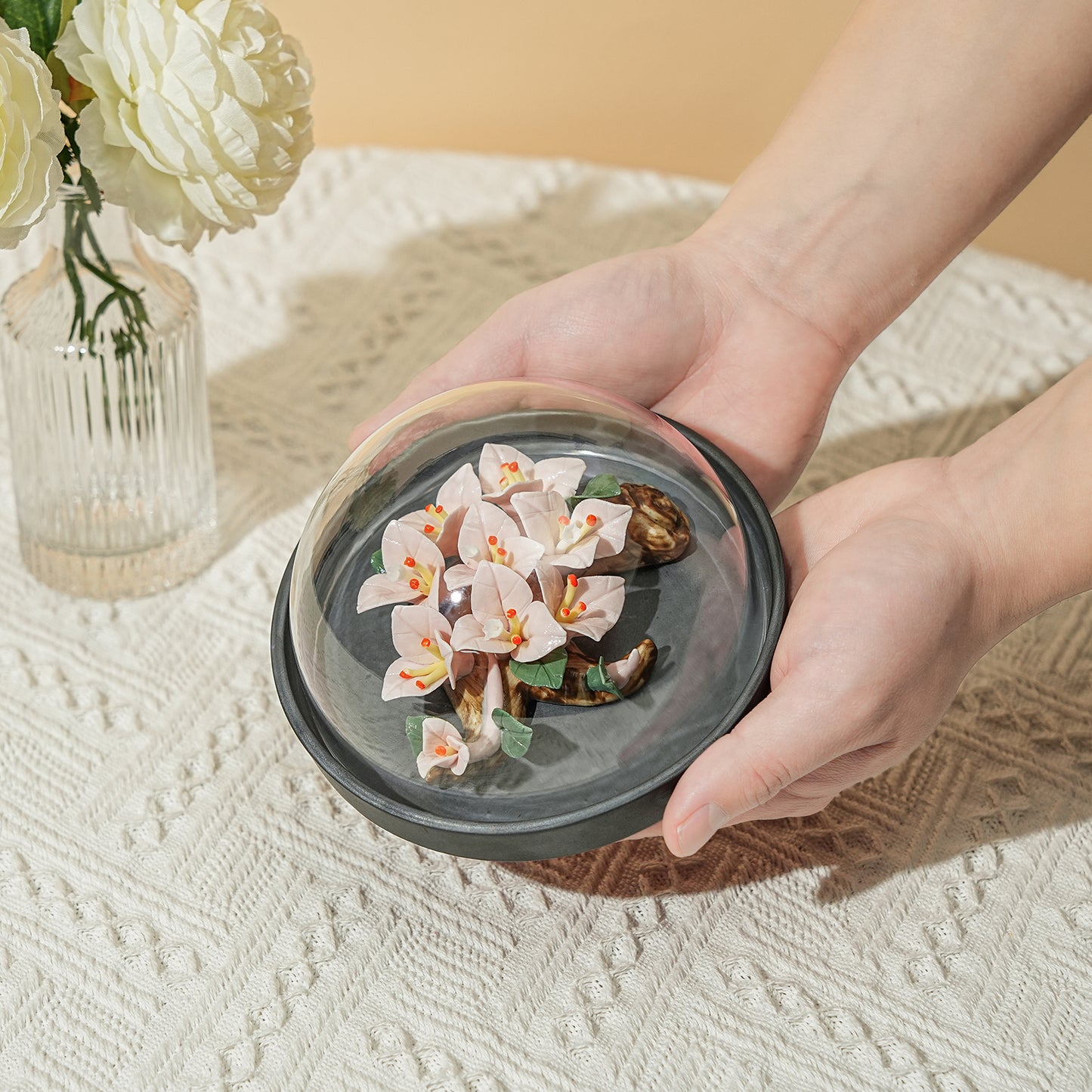 Handmade Ceramic Bougainvillea Diffuser