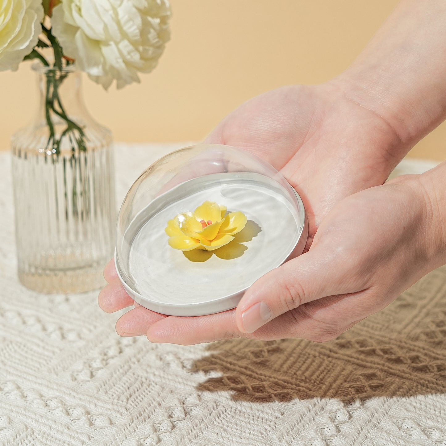 Handmade Ceramic Yellow Plum Blossom Diffuser