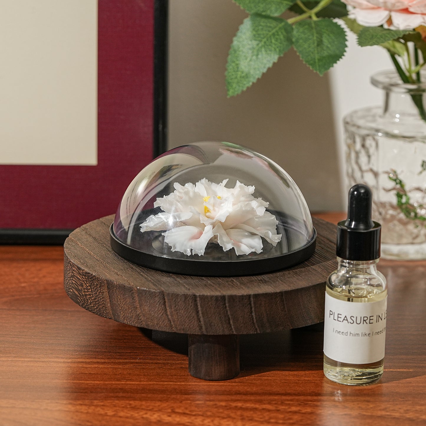 Handmade Ceramic Peony Diffuser